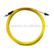 Cabo de cabo de remendo de fibra óptica, FC-LC Singlemode 9/125 fibra óptica Patchcord para frete grátis